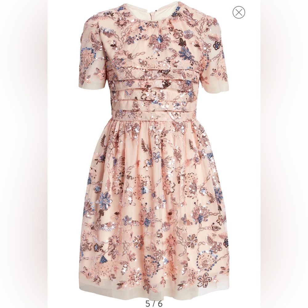 Rachel Parcell embroidered Tulle Dress with sequins